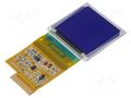 Display: OLED; graphical; 1.5"; 128x128; Dim: 33.5x71.5x1.6mm; RGB DISPLAY ELEKTRONIK DEP128128C3-RGB