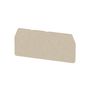 Partition plate (terminal), End and intermediate plate, 63.5 mm x 28.9 mm, dark beige Weidmuller 1776060000 04032248188147
