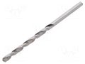 Drill bit; for metal; Ø: 2.5mm; L: 56mm; Features: hardened DONAU ELEKTRONIK D-HSS25