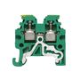 PE terminal, Screw connection, 1.5 mm², 400 V, Number of connections: 2, Number of levels: 1, Green/yellow Weidmuller 1798460000 04032248330003