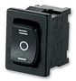 SWITCH, SPDT, CENTRE OFF, BLACK, I/O/II 01808.1103-00