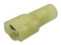 CRIMP TERMINAL, BLADE, FEMALE,YEL, PK100 FDFNY5-250