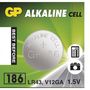 Alkaline Battery 186 (LR43, L1142,  AG12, V12GA, D186A, 386) 1.5V GP 186C2LR43 4891199015502