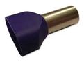 FERRULE, INSULATED, TWIN, 10MMSQ., PK50 TWE10-12