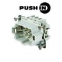 Contact insert (industry plug-in connectors), Pin, 500 V, 24 A, Number of poles: 6, PUSH IN, Size: 3 Weidmuller 1873530000 04032248457786