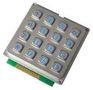 KEYPAD METAL, ILLUM BLUE, IP67, 4X4 MCAK1604NSSLWPMMBLGKT