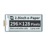Display E-paper E-Ink - 2.9'' 296x128px - SPI - black and white - for Raspberry Pi Pico - Waveshare 19408 WSR-18992 5904422371814