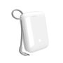 Puro Power Link 10 Plus 10000mAh Power Bank with Built-in USB-C Cable – White, Puro PUFCBB100C2USBCWHI PUFCBB100C2USBCWHI