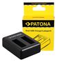 PATONA Dual Charger f. Insta360 One X Action Cam incl. Micro-USB cable, PATONA 1912 4055655207881