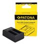 PATONA Dual Quick-Charger f. GoPro Fusion, ASBBA-001 incl. Micro-USB cable, PATONA 1928 4055655200387