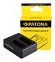 PATONA Dual Quick-Charger f. SJCAM SJ6 Legend Black SJ6000 incl. Micro-USB cabel, PATONA 1932 4055655185653