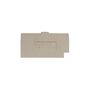 Partition plate (terminal), End and intermediate plate, 57.5 mm x 54.75 mm, dark beige Weidmuller 1933810000 04032248587148