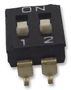 SWITCH, DIP, RAISED ACTUATOR, 2 WAY A6S2104H