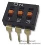 SWITCH, DIP, RAISED ACTUATOR, 3 WAY A6T3104