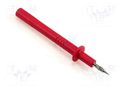Measuring tip; 32A; 1kV; red; Tip diameter: 4mm; Socket size: 4mm HIRSCHMANN T&M PRUEF2700RT