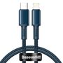 Baseus High Density Braided Cable Type-C to Lightning, PD,  20W, 1m (blue), Baseus CATLGD-03