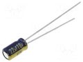 Capacitor: electrolytic; low ESR; THT; 22uF; 10VDC; Ø4x7mm; ±20% PANASONIC EEAFC1A220