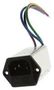 POWER ENTRY MODULE, EMI, 6A, 250VAC 6EGG8C-1