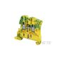 Terminal, screw terminal, green yellow, 6mm, 2 positions, DIN rail mounted ENTRELEC 1SNK506150R0000