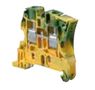 Terminal, screw terminal, green yellow, 8mm, 2 positions, DIN rail mounted ENTRELEC 1SNK508150R0000