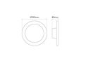 LED luminaire, recessed, CALMOS, 18W 4000K 2100lm IP44 202122 5905378202122