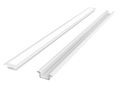 LED profile set, 2m, recessed, white, with opal cover and encaps 203686 5905378203686