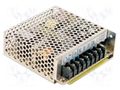 Power supply: switching; for building in,modular; 50W; 5VDC; 78% MEAN WELL RT-50C
