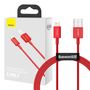 Baseus Superior Series Cable USB to iP 2.4A 1m (red), Baseus CALYS-A09