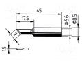 Tip; knife; 1.5mm; for  soldering iron,for soldering station ERSA ERSA-0832AD