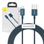 Baseus Superior Series Cable USB to iP 2.4A 2m (blue), Baseus CALYS-C03