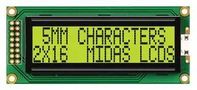 DISPLAY, ALPHANUMERIC, 16X2, NOBACKLIGHT MC21605B6W-SPR-V2