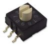 SWITCH, ROTARY, SMD, 10X10, 10 POS, 3X3 MCRM3MAF-10R-V-B