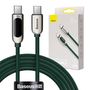 Cable USB-C to USB-C Baseus Display, 100W, 2m (green), Baseus CATSK-C06