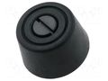 Quick mounting foot; black; polyetylene; A: 5mm; B: 24mm; C: 20mm DREMEC FIX-FR-101