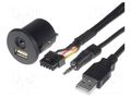 USB/AUX adapter; Fiat Punto 2005->; 0.9m PER.PIC. C0004
