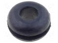 Grommet; Ømount.hole: 7.9mm; Øhole: 4.7mm; rubber; black FIX&FASTEN FIX-GR-43