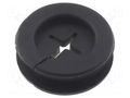 Grommet; with bulkhead; Ømount.hole: 12.1mm; Øhole: 6mm; rubber FIX&FASTEN FIX-GR-68