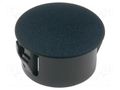 Stopper; polyamide; Wall thick: 3.3mm; H: 10.6mm; black FIX&FASTEN FIX-M16