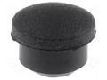 Stopper; elastomer thermoplastic TPE; Øhole: 5.6mm; H: 5mm; black FIX&FASTEN FIX-MHD-5.5