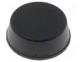 Self-adhesive foot; black; rubber; A: 13mm; B: 11.4mm; C: 5mm FIX&FASTEN FIX-RF-005