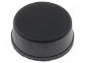 Self-adhesive foot; black; rubber; A: 12mm; B: 11.2mm; C: 5.1mm FIX&FASTEN FIX-RF-015