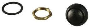 SWITCH, PUSHBUTTON, SPST-NO-DB, 400mA 48-2-RB-N-BK-B