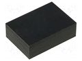 Self-adhesive foot; H: 6.5mm; black; rubber; W: 20mm; L: 14mm FIX&FASTEN FIX-SF-201465