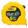 Steel Measuring Tape 5m/25mm Deli Tools EDL9025Y (yellow), Deli Tools EDL9025Y