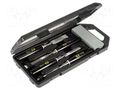 Kit: chisels; case; wood; Kit: chisel x4,sharpening stone x1 C.K CK-1180