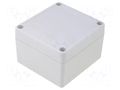 Enclosure: multipurpose; X: 80mm; Y: 85mm; Z: 55mm; ABS; grey; IP65 COMBIPLAST CP-1065