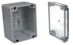 ENCLOSURE, WALL MOUNT, PC, GREY/CLEAR PN-1328-AC