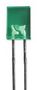 LED, 2X5MM, GREEN, 5MCD, 568NM L-103GDT