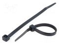 Cable tie; L: 180mm; W: 3.6mm; black; polyamide; 176.5N; Ømax: 46mm KSS WIRING CV-180B