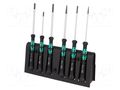 Kit: screwdrivers; Phillips,slot; Kit: stand,screwdrivers; 6pcs. WERA WERA.2035/6B